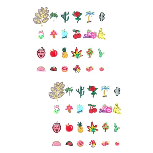 DOITOOL 2 Sätze Teiliges Niedliche Tierstickerei Patches Für Diy Kleidung Und Taschen Aufnäher Zur Verschönerung Von Textilien Und Bastelprojekten 24 Stück * 2 von DOITOOL