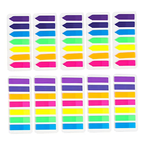 DOITOOL 2 Sätze Teiliges Pet Index Sticker Neonfarben Transparente Haftstreifen Für Seitenmarkierung Wiederverwendbar Für Notizen Ordner 10 Stück * 2 DOITOOL 2 Sätze Teiliges Pet Index Sticker Neonfarben Transparente Haftstreifen Für Seitenmarkierung Wiederverwendbar Für Notizen Ordner 10 Stück * 2 von DOITOOL