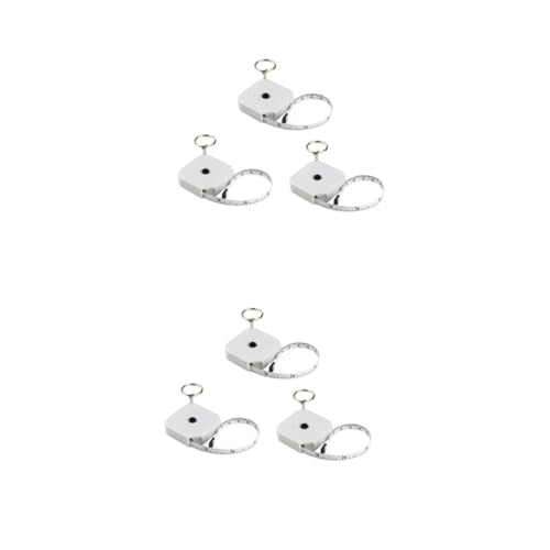 DOITOOL 2 Sätze Teiliges Quadratisches Maßband Körpermaßband Für Fitness Und Kleidung Tragbares Einziehbares Maßband Mit Schlüsselanhänger Design Für Präzise Messungen 3 Stücke * 2 von DOITOOL