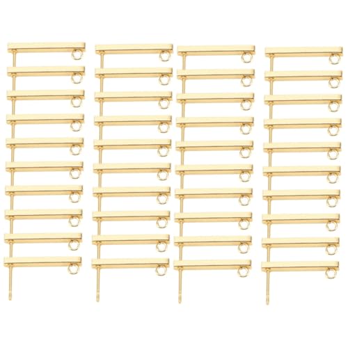 DOITOOL 2 Sätze Teiliges Rechteckige Ohrstecker Aus Edelstahl Vergoldet Diy Schmuckzubehör Für Ohrringherstellung Mit Öse Langlebig Glatt Für Bastelprojekte Und 20 Stück * 2 DOITOOL 2 Sätze Teiliges Rechteckige Ohrstecker Aus Edelstahl Vergoldet Diy Schmuckzubehör Für Ohrringherstellung Mit Öse Langlebig Glatt Für Bastelprojekte Und 20 Stück * 2 von DOITOOL