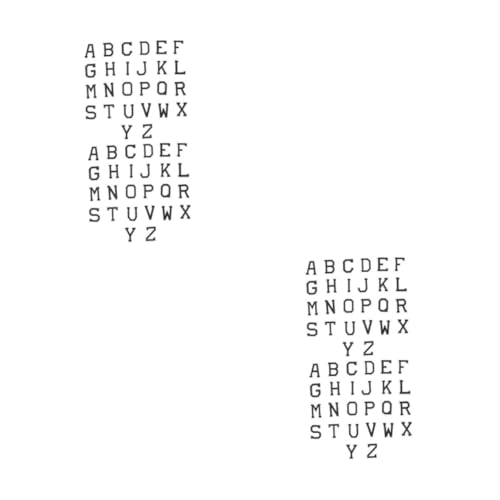 DOITOOL 2 Sätze Teiliges Set Aufbügelbuchstaben Dekorative Buchstaben Patches Für Kleidung Diy Projekte Und Bastelarbeiten Hochwertige Applikationen Für 52 Stück * 2 von DOITOOL