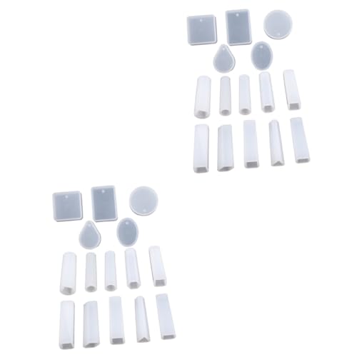 DOITOOL 2 Sätze Teiliges Set Silikon Gießformen für Schmuck Diy Ohrringe Anhänger und Zubehör für Kreative Bastelprojekte Hohe Flexibilität und Einfach zu Reinigen Verwenden von DOITOOL