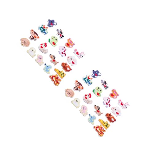 DOITOOL 2 Sätze Teiliges Set Tiermotiv Aufnäher Bestickte Flicken Zum Aufbügeln Für Jeans Jacken Und Bastelprojekte Zur Reparatur Und Dekoration Von Kleidung 18 Stück * 2 DOITOOL 2 Sätze Teiliges Set Tiermotiv Aufnäher Bestickte Flicken Zum Aufbügeln Für Jeans Jacken Und Bastelprojekte Zur Reparatur Und Dekoration Von Kleidung 18 Stück * 2 von DOITOOL