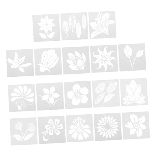 DOITOOL 2 Sätze Teiliges Set Wiederverwendbare Schablonen für Blütenformen Diy Malvorlagen für Kreative Bastelprojekte und Home Dekoration von DOITOOL