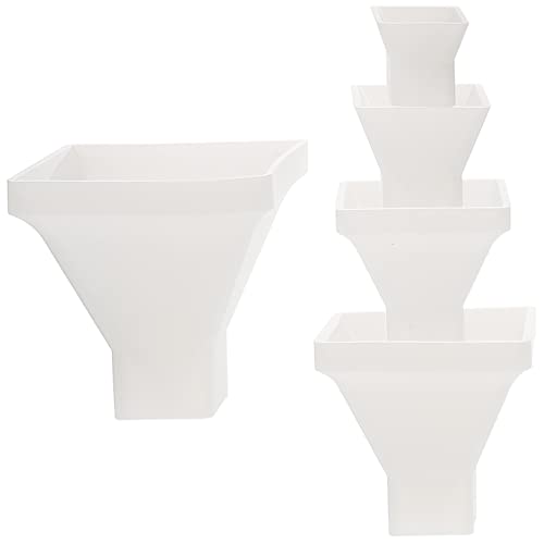 DOITOOL 2 Sätze Teiliges Silikon Pyramidenform Antihaft Diy Gießharz Mould Für Kunsthandwerk Lebensmittelechtem Silikon Für Anfänger Zur Herstellung Von Tischornamenten 5 Stücke * 2 von DOITOOL