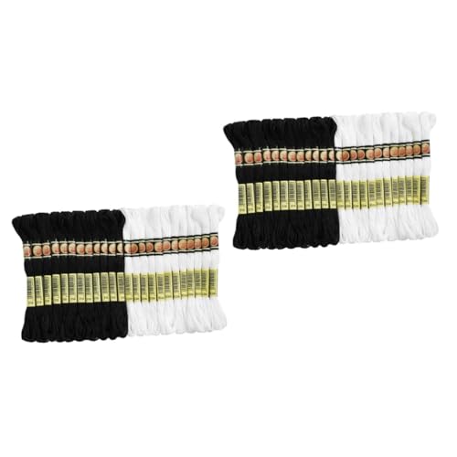 DOITOOL 2 Sätze Teiliges Tragbares Stickgarn Vielseitiges Nähmaterial Für Diy Handarbeiten Professionelle Baumwollgarne Für Kreuzstich Und Stickprojekte 24 Stück * 2 von DOITOOL
