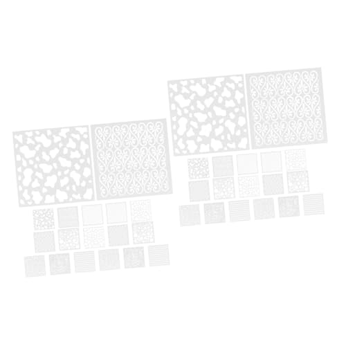 DOITOOL 2 Sätze Teiliges Wiederverwendbarer Malvorlagen Aus Pet Material Schablonen Für Diy Scrapbooking Und Wandgestaltung Sicher Und Leicht Zu Reinigen 18 Stück * 2 DOITOOL 2 Sätze Teiliges Wiederverwendbarer Malvorlagen Aus Pet Material Schablonen Für Diy Scrapbooking Und Wandgestaltung Sicher Und Leicht Zu Reinigen 18 Stück * 2 von DOITOOL