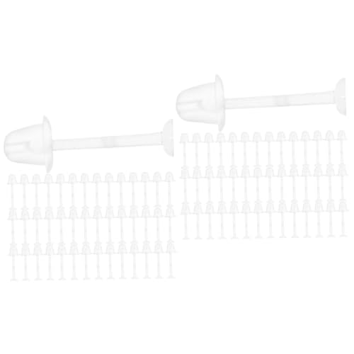 DOITOOL 2 Sätze Transparente Ohrstecker Mit Ohrverschluss Langlebige Und Leichte Ohrstecker Für Diy Schmuck Für Verschiedene Anlässe Und Designs 300 Stück * 2 von DOITOOL
