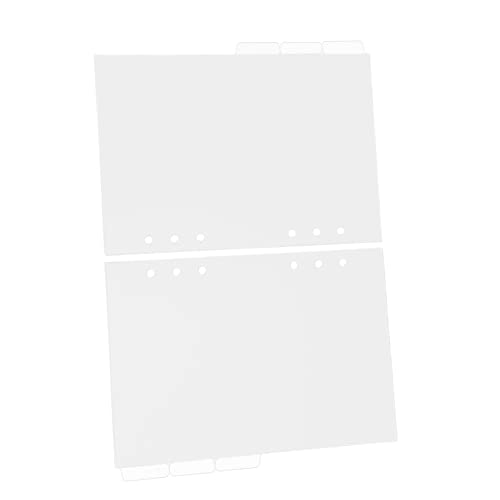 DOITOOL 2 Sätze Transparente Trennblätter Nachfüllbare Praktische Index Divider für Ringordner Hochwertige Langlebige Trennseiten für Notizen und Planer DOITOOL 2 Sätze Transparente Trennblätter Nachfüllbare Praktische Index Divider für Ringordner Hochwertige Langlebige Trennseiten für Notizen und Planer von DOITOOL