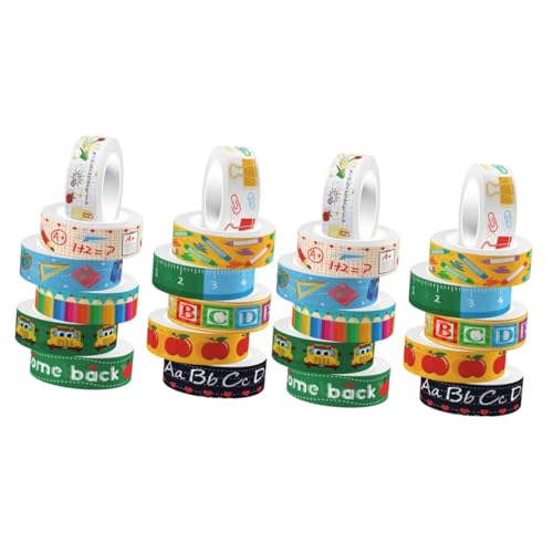 DOITOOL 2 Sätze Transparentes Rollband Sammelalbum Abdeckband, Dekoratives Klebeband Farbig Herstellung Für Papierklebebänder Selber Machen Washi Tape Zum Basteln Aufkleber 12 Rollen * 2 DOITOOL 2 Sätze Transparentes Rollband Sammelalbum Abdeckband, Dekoratives Klebeband Farbig Herstellung Für Papierklebebänder Selber Machen Washi Tape Zum Basteln Aufkleber 12 Rollen * 2 von DOITOOL