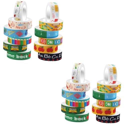 DOITOOL 2 Sätze Transparentes Washi Tape Für Diy Handarbeiten Dekorative Scrapbook Klebebänder Mit Cartoon Motiven Vielseitig Einsetzbar Für Tagebücher Und Projekte 12 Rollen * 2 DOITOOL 2 Sätze Transparentes Washi Tape Für Diy Handarbeiten Dekorative Scrapbook Klebebänder Mit Cartoon Motiven Vielseitig Einsetzbar Für Tagebücher Und Projekte 12 Rollen * 2 von DOITOOL