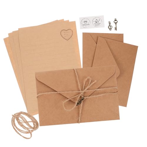 DOITOOL 2 Sätze Vintage Briefpapier Set mit Umschlägen Kreatives Schreibpapier und Kleine Umschläge Praktisches Retro Briefpapier Kit für Notizen Liebesbriefe Dankesschreiben als DOITOOL 2 Sätze Vintage Briefpapier Set mit Umschlägen Kreatives Schreibpapier und Kleine Umschläge Praktisches Retro Briefpapier Kit für Notizen Liebesbriefe Dankesschreiben als von DOITOOL