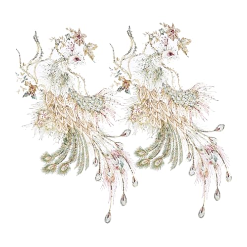 DOITOOL 2 Sätze Vogel Stickerei Applikation Patch Im Chinesischen Stil Kleidung Dekoration Einfach Zu Nähen Für Diy Projekte Hochwertiges Gesticktes Material 2 Stücke * 2 von DOITOOL