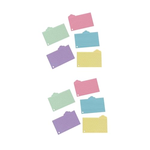 DOITOOL 2 Sätze Vokabelheft Aus Notizpapier Flashcard Mit Student Farbe Bunt Farbig Wortkarten Leere Karteikarten Grundlagen Des Studiums Karteikarten Zum Lernen Lernkarten 125 Blätter * 2 von DOITOOL