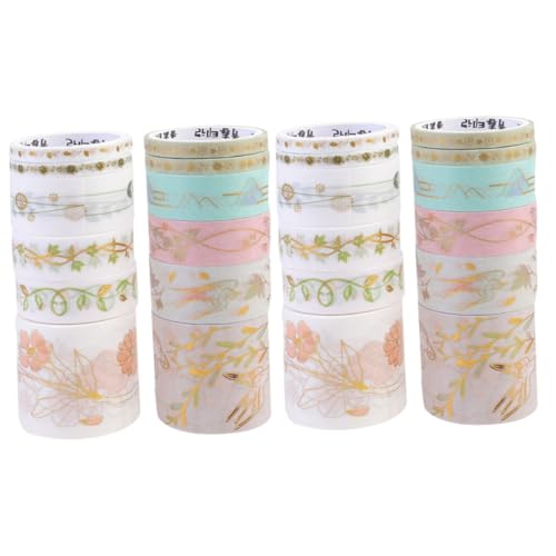 DOITOOL 2 Sätze Washi Tape Dekorative Klebebänder Für Scrapbooking Journaling Und Diy Projekte Handgefertigte Papieretiketten Für Persönliche Planer Und Geschenkverpackungen 12 Stück * 2 von DOITOOL