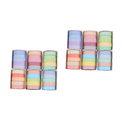 DOITOOL 2 Sätze Washi Tape Dekoratives Klebeband Verschiedenen Farben Für Diy Scrapbooking Basteln Und Dekoration Für Kreative Projekte Und Handwerksarbeiten 30 Rollen * 2 von DOITOOL