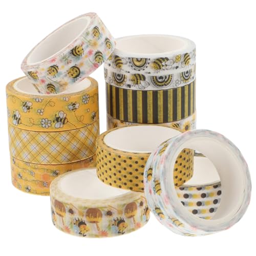 DOITOOL 2 Sätze Washi Tape Mit Bienenmotiven Dekoratives Klebeband Für Scrapbooking Diy Kunstprojekte Handgefertigte Notizbücher Und Teiliges Set 12 Rollen * 2 DOITOOL 2 Sätze Washi Tape Mit Bienenmotiven Dekoratives Klebeband Für Scrapbooking Diy Kunstprojekte Handgefertigte Notizbücher Und Teiliges Set 12 Rollen * 2 von DOITOOL