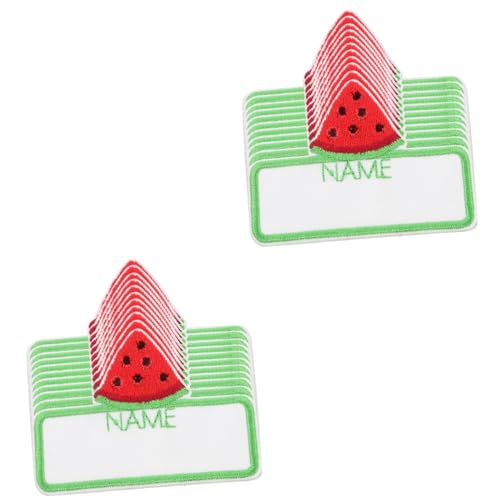 DOITOOL 2 Sätze Wassermelonen-namensaufkleber Wäschetiketten Kind Abzeichen Annähen Patch Aufnähen Stoffetiketten Namensschilder Für Kleidung Namensetiketten Polyesterfaden 10 Stück * 2 DOITOOL 2 Sätze Wassermelonen-namensaufkleber Wäschetiketten Kind Abzeichen Annähen Patch Aufnähen Stoffetiketten Namensschilder Für Kleidung Namensetiketten Polyesterfaden 10 Stück * 2 von DOITOOL