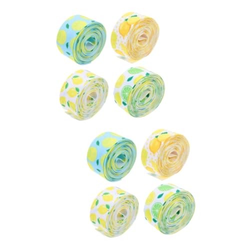 DOITOOL 2 Sätze Zitronen Muster Dekorationsband Ripsband Für Diy Bastelprojekte Geschenkverpackungen À Yards Strapazierfähiges Farbenfrohes Geschenkband Für Ideen 4 Rollen * 2 DOITOOL 2 Sätze Zitronen Muster Dekorationsband Ripsband Für Diy Bastelprojekte Geschenkverpackungen À Yards Strapazierfähiges Farbenfrohes Geschenkband Für Ideen 4 Rollen * 2 von DOITOOL