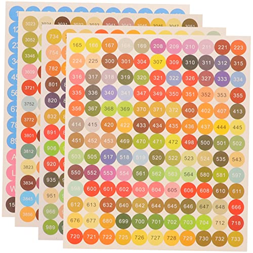 DOITOOL 2 Sätze farbige Aufkleber Kunst -Stich Brief Bausatz Diamant selbstklebende etiketten selbstklebende runde Zahlenetiketten runder Farbaufkleber Kennzeichnungsaufkleber Papier DOITOOL 2 Sätze farbige Aufkleber Kunst -Stich Brief Bausatz Diamant selbstklebende etiketten selbstklebende runde Zahlenetiketten runder Farbaufkleber Kennzeichnungsaufkleber Papier von DOITOOL