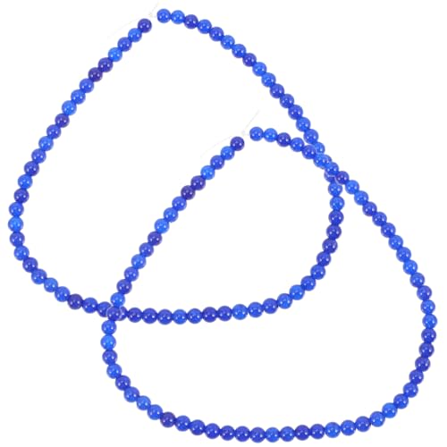 DOITOOL 2 Saiten Diy Spacer Perlen für Armbänder und Tiefblaue Kristallperlen Stränge Schmuck Bastelzubehör für Kreative Projekte von DOITOOL