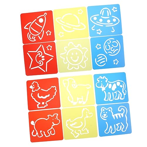DOITOOL 2 Satz Teiliges Malschablonen Set Wiederverwendbare Zeichenschablonen für Diy Stencil mit Innovativem Hohl Design für Zeichnen und Malen von DOITOOL
