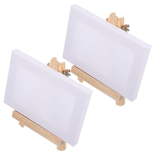 DOITOOL 2 Sets Kunstleinwände Zum Malen Kunststaffelei Kiefernholz Malsets Kleine Tafel Mini Staffelei Staffeleien Für Ausstellungsstaffelei Mini Staffeleiständer Malstaffelei von DOITOOL