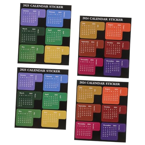 DOITOOL 2 Sets Tape Journaling Sticker Tagesplaner Pastell Planer Tabs Planer Zubehör Notizblock Klebekalender Sticker Planer Sticker Farbige Kalender Sticker Papier von DOITOOL