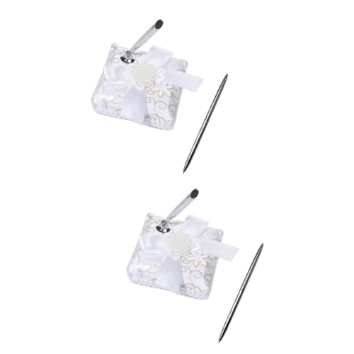 DOITOOL 2 Stck. Eleganter Hochzeits Stiftständer mit Großem Schleifen Knoten und Stift Stilvoller Unterschrift Stift für Hochzeiten Verlobungen und Jubiläen Europäischer Design DOITOOL 2 Stck. Eleganter Hochzeits Stiftständer mit Großem Schleifen Knoten und Stift Stilvoller Unterschrift Stift für Hochzeiten Verlobungen und Jubiläen Europäischer Design von DOITOOL