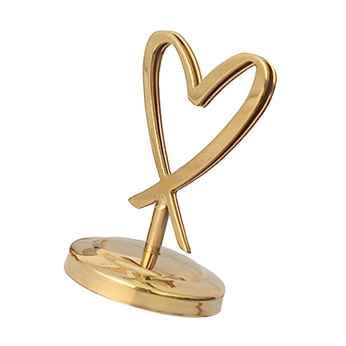 DOITOOL 2 Stck. Herzförmiger Metall Kartenhalter Desktop Fotoklammer Tischkartenhalter Tischdekoration für Restaurants Hochzeiten Partys Langlebig und Stabil Goldfarben DOITOOL 2 Stck. Herzförmiger Metall Kartenhalter Desktop Fotoklammer Tischkartenhalter Tischdekoration für Restaurants Hochzeiten Partys Langlebig und Stabil Goldfarben von DOITOOL