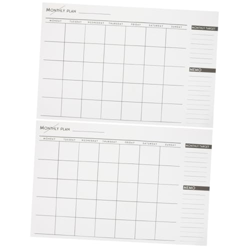 DOITOOL 2 Stck. Monatsplaner Notizblock Einfacher Monatskalender mit Arbeits und Lernplan Farbig Praktischer Terminplaner für Büro Schule Studium und Zuhause Stilvolles Design DOITOOL 2 Stck. Monatsplaner Notizblock Einfacher Monatskalender mit Arbeits und Lernplan Farbig Praktischer Terminplaner für Büro Schule Studium und Zuhause Stilvolles Design von DOITOOL