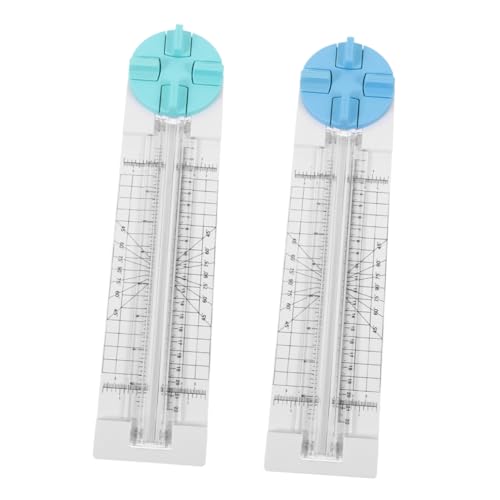 DOITOOL 2 Stück 4 In 1 Papierschneider Karton Perforator Werkzeug Schneidemaschine Scrapbooking Werkzeuge Papierschneider Mit Runder Kante Papierbastelbedarf Papierschneider von DOITOOL