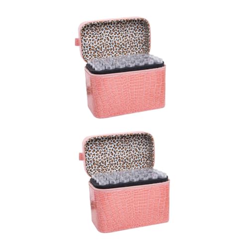 DOITOOL 2 Stück 84 Vorratsflasche Aufbewahrungsbehälter Stickerei-aufbewahrungsbox Rosa Pu DOITOOL 2 Stück 84 Vorratsflasche Aufbewahrungsbehälter Stickerei-aufbewahrungsbox Rosa Pu von DOITOOL