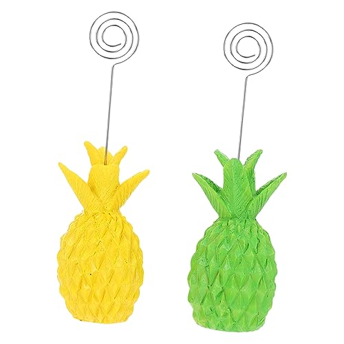 DOITOOL 2 Stück Ananasförmige Tischplatte Ananas-fotoclip Ananas-fotohalter Inhaber Ananas Postkartenclip Hochzeit Cartoon-notizhalter Tischdeckenklammern Postkartenklammern Harz DOITOOL 2 Stück Ananasförmige Tischplatte Ananas-fotoclip Ananas-fotohalter Inhaber Ananas Postkartenclip Hochzeit Cartoon-notizhalter Tischdeckenklammern Postkartenklammern Harz von DOITOOL