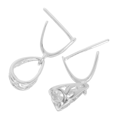 DOITOOL 2 Stück Anhängerverschlüsse aus Sterlingsilber Kompakte Schmuckverbinder für Halsketten und Armbänder Sicherer DIY Schmuckverschluss für Anhänger und Charms Benutzerfreundlich und von DOITOOL