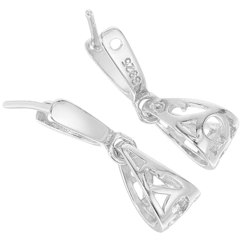 DOITOOL 2 Stück Anhängerverschlüsse für Halsketten: Silberner Halskettenverschluss für Anhänger – handgefertigte Armbänder, Schmuck, Bastelzubehör, DIY-Befunde DOITOOL 2 Stück Anhängerverschlüsse für Halsketten: Silberner Halskettenverschluss für Anhänger – handgefertigte Armbänder, Schmuck, Bastelzubehör, DIY-Befunde von DOITOOL