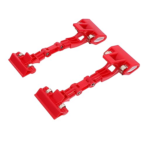DOITOOL 2 Stück Anzeigenordner Halter Stand Stichworte Regaletiketten Zum Anklipsen Schilderclips Zur Anzeige Plastik Rot von DOITOOL