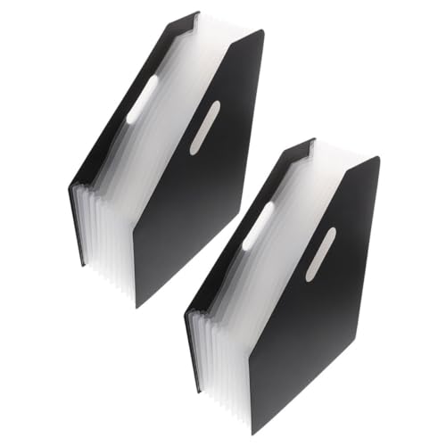 DOITOOL 2 Stück Aufbewahrungsregal für Aktenordner Bindemittel Veranstalter dokumentieren Datei-Organizer-Ordner Lagerung Datei Akkordeon Organizer Aktenhalter aus Papier Plastik Black DOITOOL 2 Stück Aufbewahrungsregal für Aktenordner Bindemittel Veranstalter dokumentieren Datei-Organizer-Ordner Lagerung Datei Akkordeon Organizer Aktenhalter aus Papier Plastik Black von DOITOOL