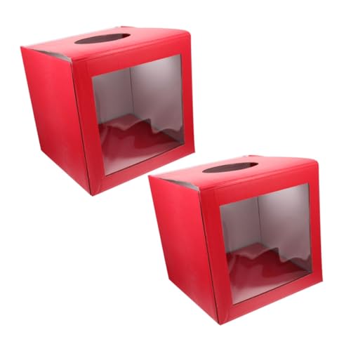 DOITOOL 2 Stück -Box Vorschläge Anregung Rezeption Abstimmung führen Spendenboxen für Fundraising Tombolaboxen mit Schlitz Wahlurnen Tombola-Losbehälter Lotterieboxen Papier rot DOITOOL 2 Stück -Box Vorschläge Anregung Rezeption Abstimmung führen Spendenboxen für Fundraising Tombolaboxen mit Schlitz Wahlurnen Tombola-Losbehälter Lotterieboxen Papier rot von DOITOOL