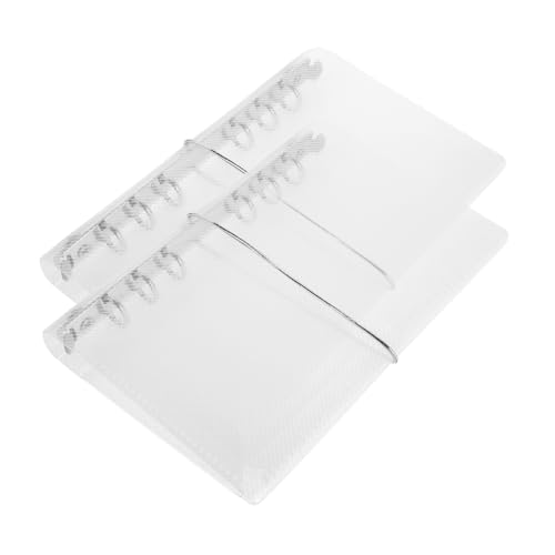 DOITOOL 2 Stück Bücherregal Hülle Notizbuch Mini Budget Ordner Hülle A6 A6 6 Ring Ordner Foto Aufbewahrungsordner Durchsichtiger Planer DOITOOL 2 Stück Bücherregal Hülle Notizbuch Mini Budget Ordner Hülle A6 A6 6 Ring Ordner Foto Aufbewahrungsordner Durchsichtiger Planer von DOITOOL