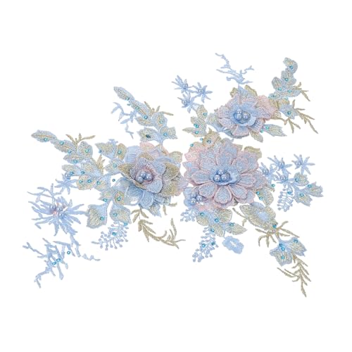 DOITOOL 2 Stück Bunte Blumen Stickerei Patches mit Perlen und Strass DIY Applikationen für Kleidung Kleider und Bastelprojekte Farbige Organza Spitzenaufnäher für Mode und Accessoires DOITOOL 2 Stück Bunte Blumen Stickerei Patches mit Perlen und Strass DIY Applikationen für Kleidung Kleider und Bastelprojekte Farbige Organza Spitzenaufnäher für Mode und Accessoires von DOITOOL