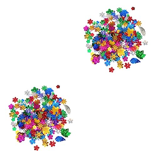 DOITOOL 2 Stück Bunte Glitzer Pailletten Mix Mehrere Formen Bastelkonfetti für DIY Handwerk Schmuck Dekoration DOITOOL 2 Stück Bunte Glitzer Pailletten Mix Mehrere Formen Bastelkonfetti für DIY Handwerk Schmuck Dekoration von DOITOOL