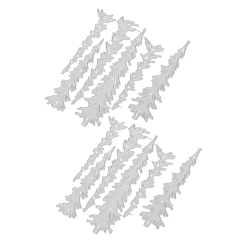 DOITOOL 2 Stück Carbon Steel Weihnachtsbaum Stanzformen Teilig Präzise Schneidevorlagen DIY Scrapbooking Karten Basteln Festliche Präge Schablonen für Weihnachtsdekorationen von DOITOOL