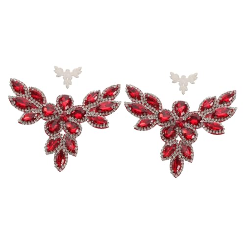 DOITOOL 2 Stück DIY Rhinestone Patch für Kleidung Handgemachtes Kleidungsdekor für Schuhe Taschen und Accessoires zum Aufbügeln Leuchtendem Langlebig von DOITOOL