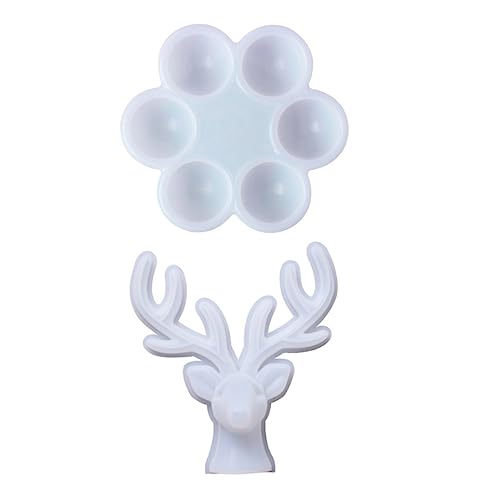 DOITOOL 2 Stück DIY Silikonform für Schmuckbox Handgemachte Antler und Eier Designs Bastelprojekte und Schmuckaufbewahrung Kompatibel mit Epoxidharz und Uv Harz von DOITOOL