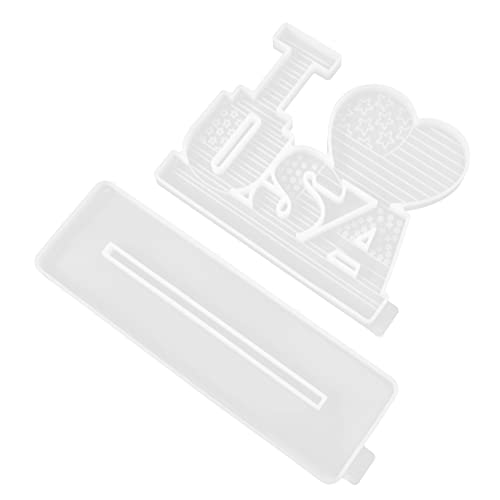 DOITOOL 2 Stück DIY Silikonformen für Unabhängigkeitstag Handgemachte Gießformen Langlebigem Silikon für Kreative Bastelprojekte und Schmuckdekorationen von DOITOOL