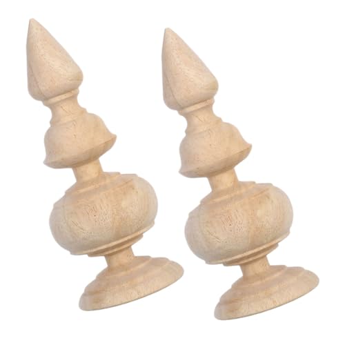 DOITOOL 2 Stück Dekorative Finials Runde Holzpfosten Aufsätze Für Treppen Geländer Betthimmel Ergonomisch Geformt Für Komfortable Handhabung Vielseitig Für DIY Wohnkultur DOITOOL 2 Stück Dekorative Finials Runde Holzpfosten Aufsätze Für Treppen Geländer Betthimmel Ergonomisch Geformt Für Komfortable Handhabung Vielseitig Für DIY Wohnkultur von DOITOOL