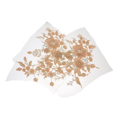 DOITOOL 2 Stück Dekorative Spitzenabziehbilder Blumengestickte Spitzenapplikation Spitze Blumenflecken Stickereiapplikation Stickerei-spitze-blumenapplikation Strasssteine Golden DOITOOL 2 Stück Dekorative Spitzenabziehbilder Blumengestickte Spitzenapplikation Spitze Blumenflecken Stickereiapplikation Stickerei-spitze-blumenapplikation Strasssteine Golden von DOITOOL