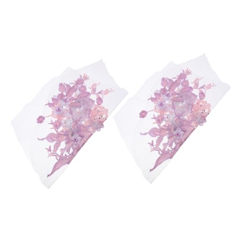 DOITOOL 2 Stück Dekorative Spitzenabziehbilder bestickte Blumenspitze Flicken für Kleidung Stickereiflecken gestickte Blumenapplikationen gestickte Aufnäher Wasserversuchung Lavendel DOITOOL 2 Stück Dekorative Spitzenabziehbilder bestickte Blumenspitze Flicken für Kleidung Stickereiflecken gestickte Blumenapplikationen gestickte Aufnäher Wasserversuchung Lavendel von DOITOOL