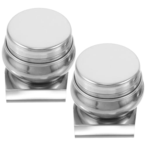 DOITOOL 2 Stück Edelstahl Palette Becher mit Clip Breiter Mund Rostfrei Stabiler Halter für Pinsel für Atelier und Outdoor Malerei Praktische Mischpalette für Ölfarben und Wasserfarben DOITOOL 2 Stück Edelstahl Palette Becher mit Clip Breiter Mund Rostfrei Stabiler Halter für Pinsel für Atelier und Outdoor Malerei Praktische Mischpalette für Ölfarben und Wasserfarben von DOITOOL